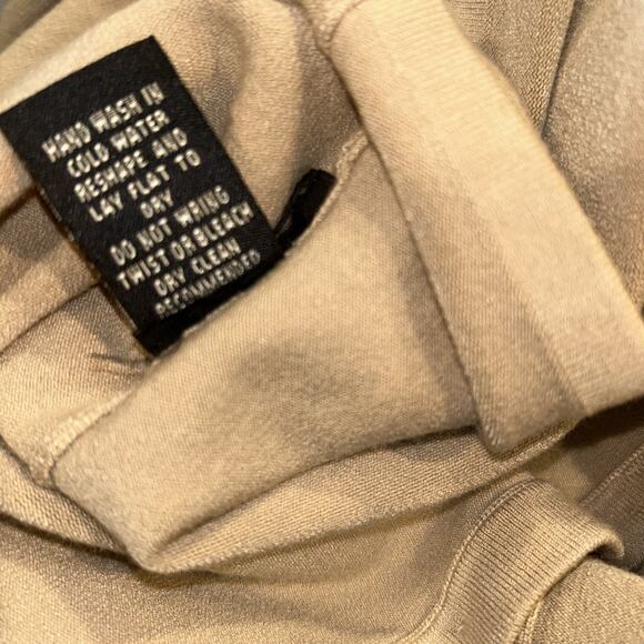 BCBGMaxazria Faux Fur (removable) beige tan Cardigan Women Timeless Luxury Sz L - Picture 9 of 12